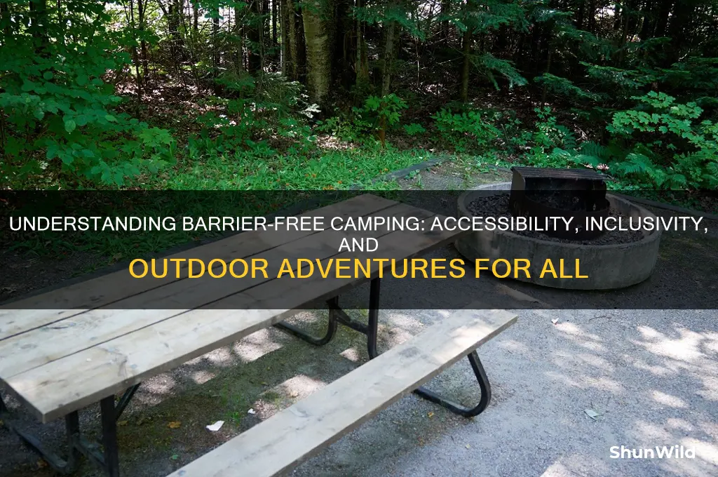 does barrier free camping mean