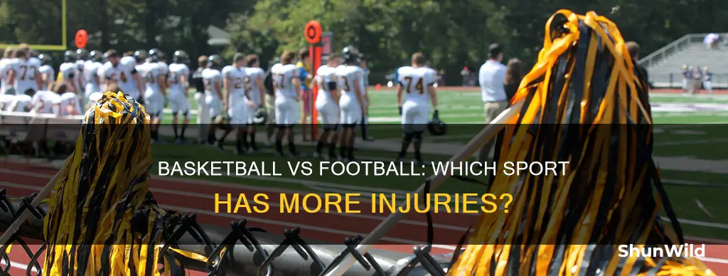 does basketball have more injuries than football