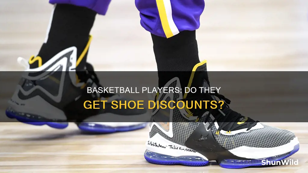 does basketball players get discounts on shoes