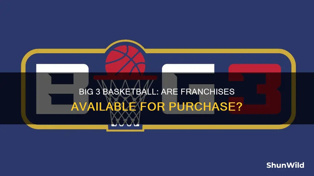 does big 3 basketball have franchises for sale
