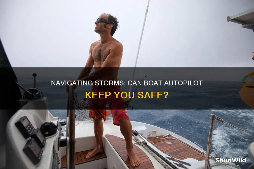 does boat autopilot go around storms