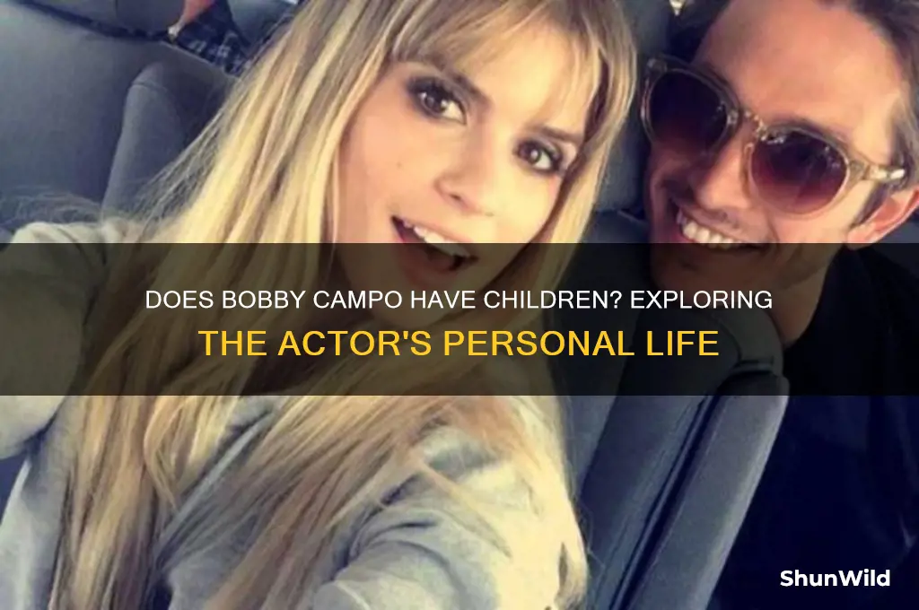 does bobby campo have children
