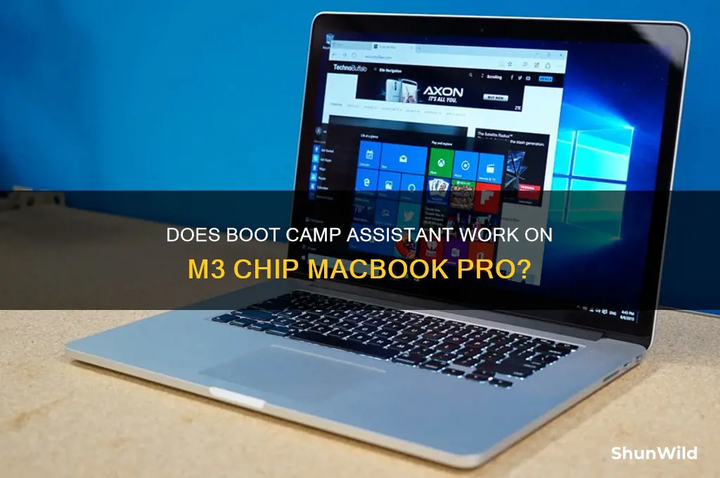 does boot camp assistant work on m3 chip macbook pro