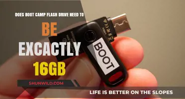 Does Boot Camp Flash Drive Size Need to Be Exactly 16GB?