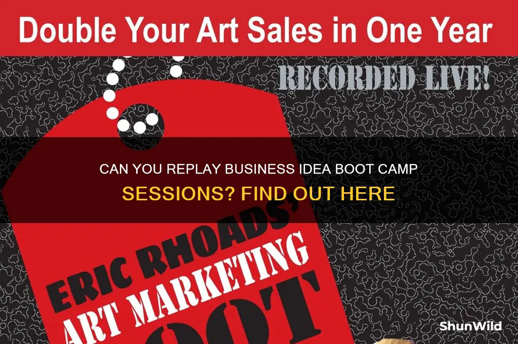 does business idea boot camp allow play back