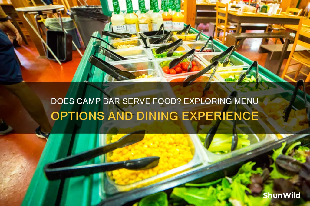 does camp bar serve food