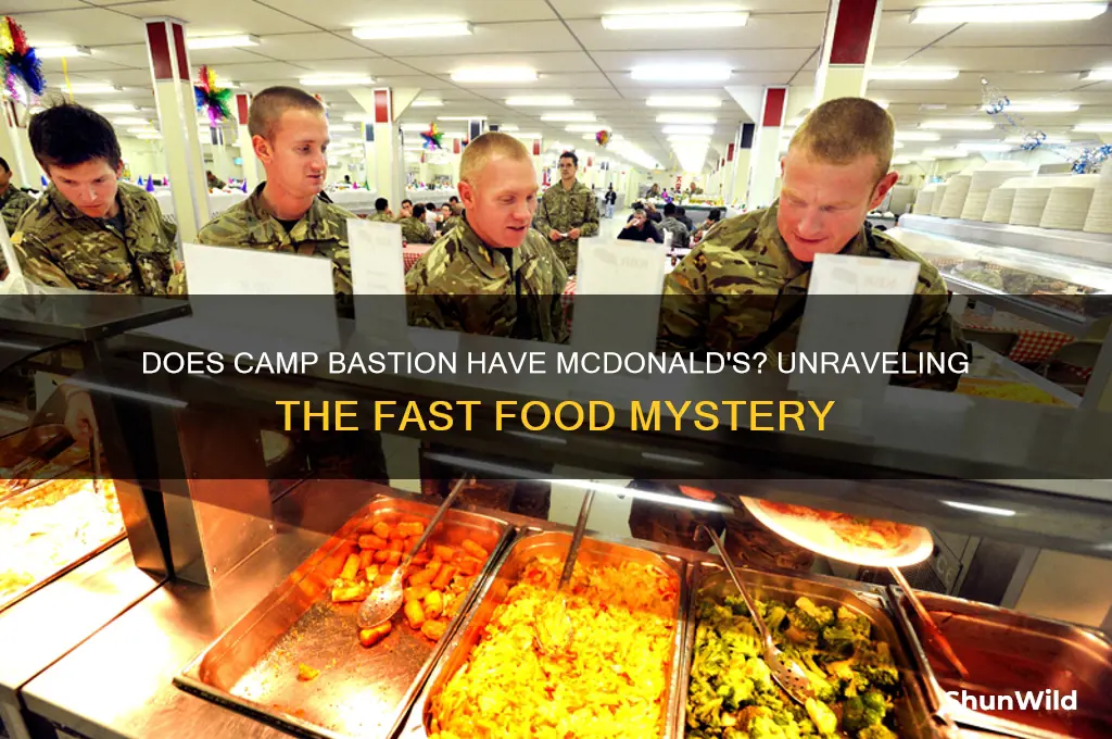 does camp bastion have mcdonalds