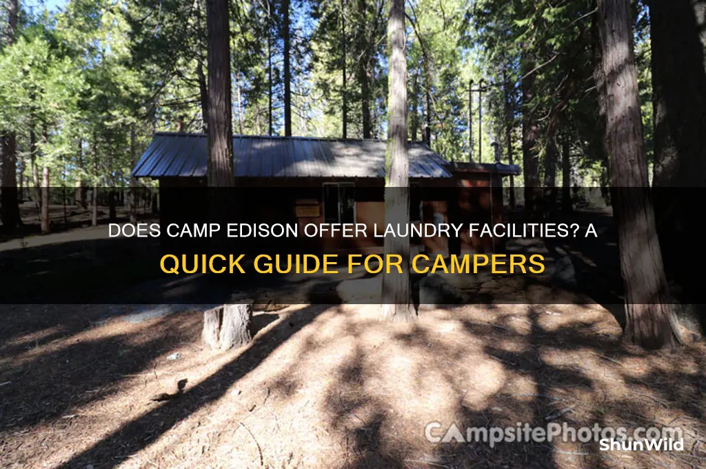 does camp edison have laundry