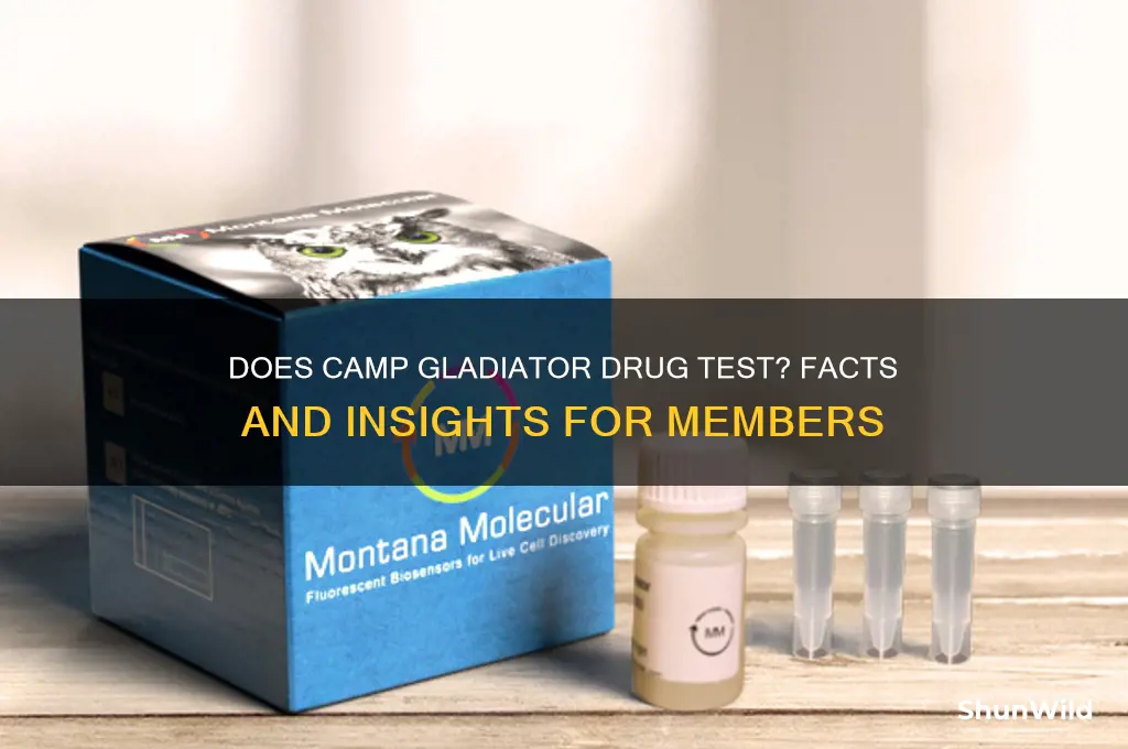 does camp gladiator drug test
