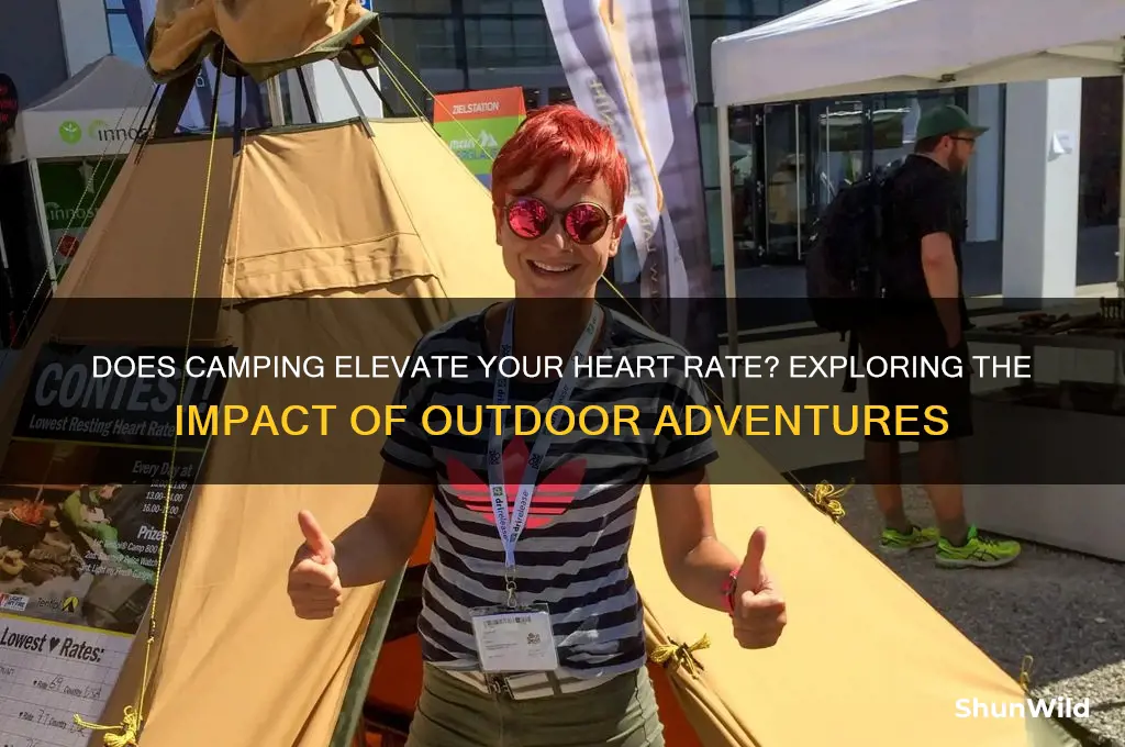 does camp increase heart rate