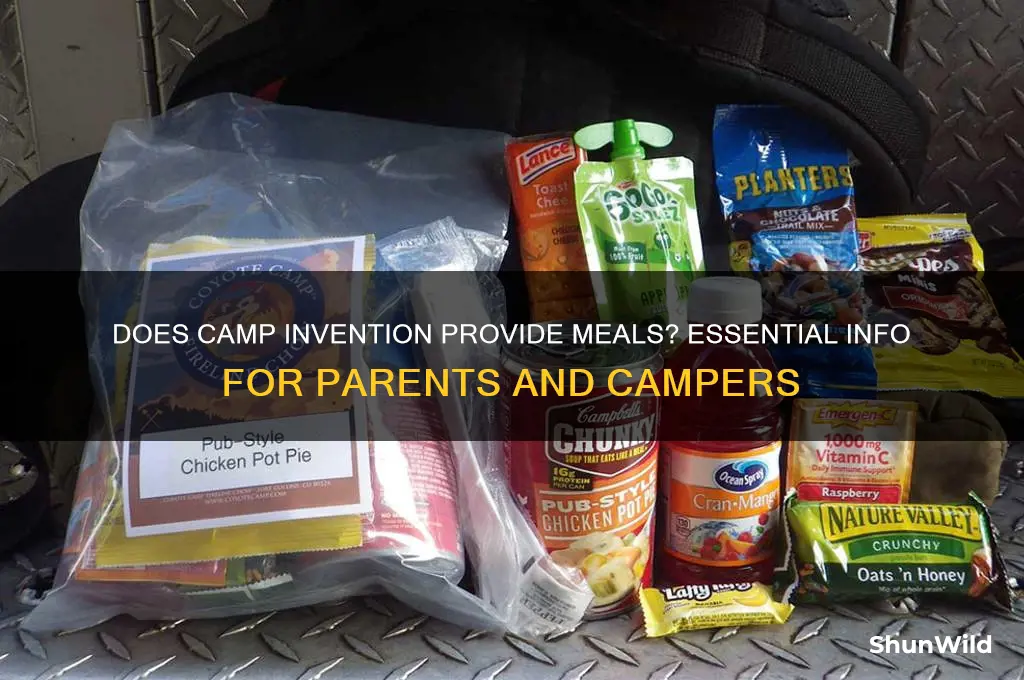 does camp invention provide meals