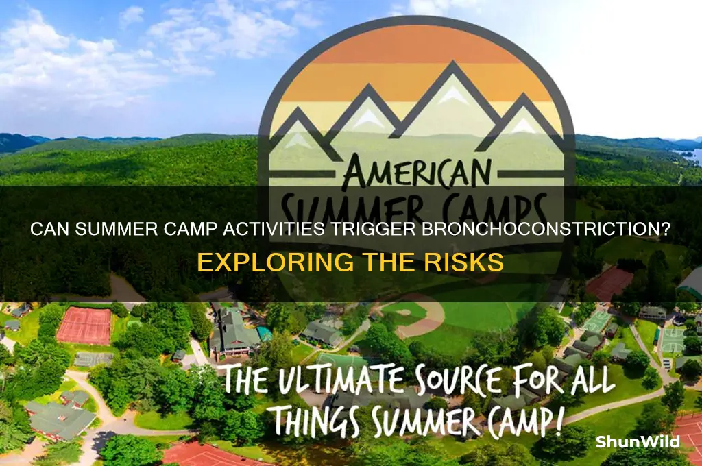 does camp lead to bronchoconstriction