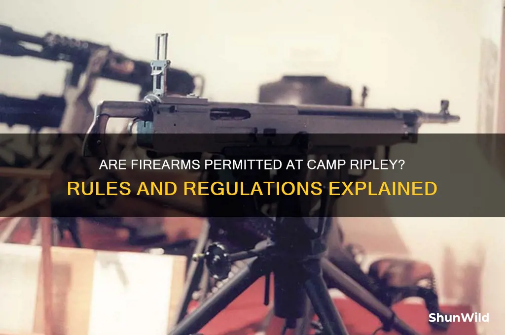 does camp ripley allow firearms