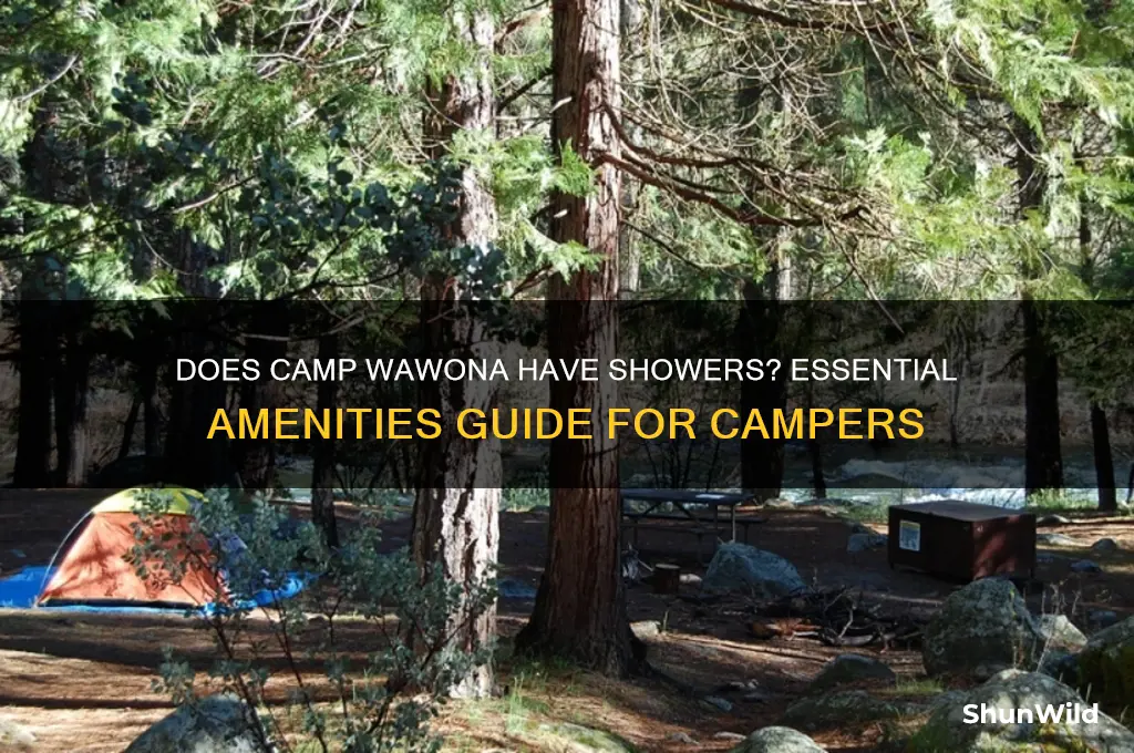 does camp wawona have showers