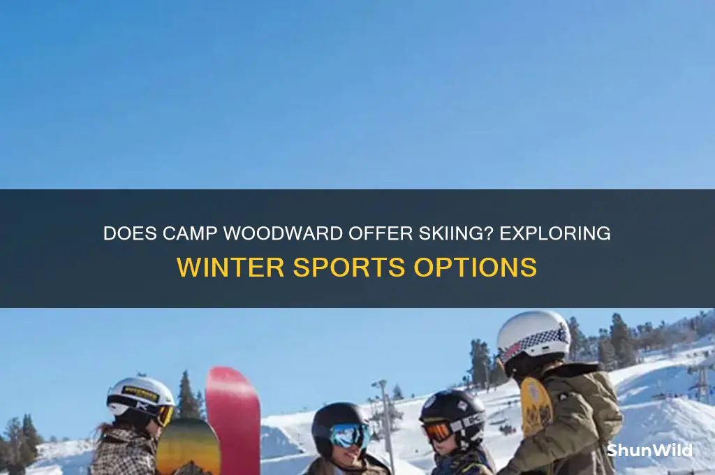 does camp woodward have skiing