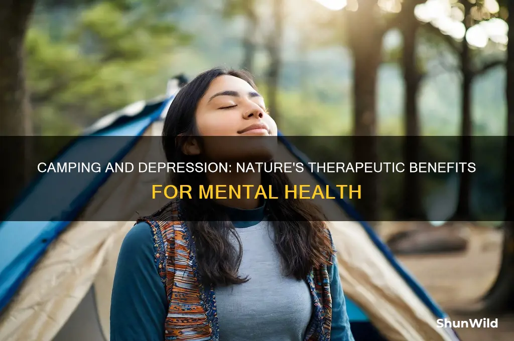 does camping help with depression