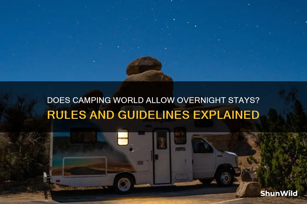 does camping world allow over