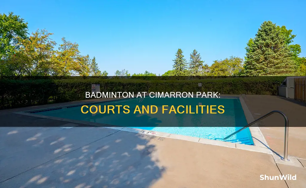 does cimarron park have badminton courts