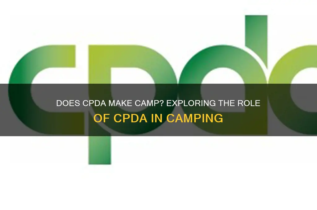 does cpda make camp