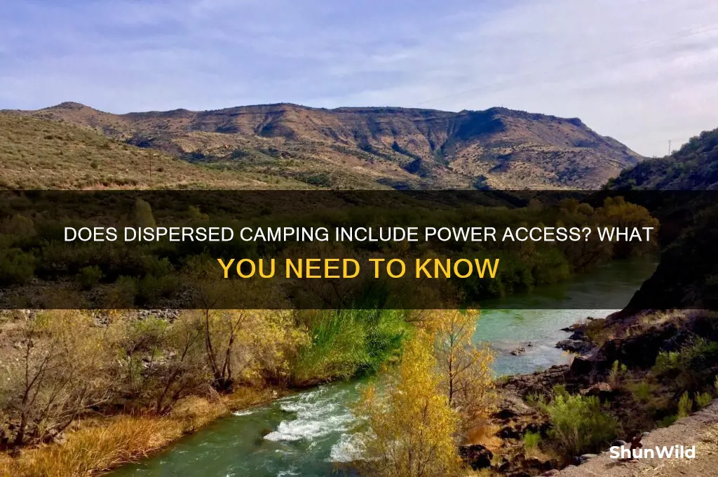 does disperced camping have power