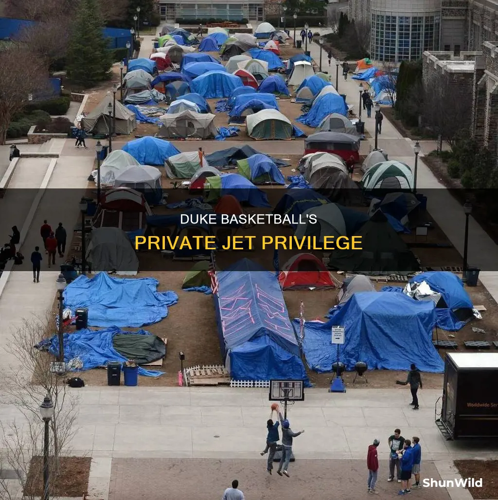 does duke basketball fly private