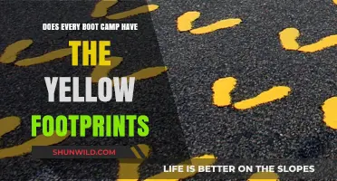 Do All Boot Camps Feature the Iconic Yellow Footprints Tradition?