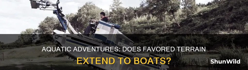 does favored terrain aquatic work on a boat