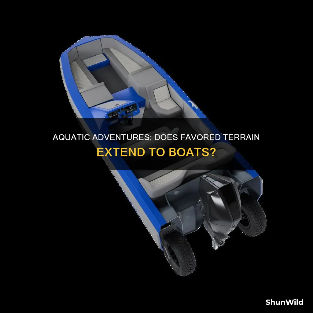 does favored terrain aquatic work on a boat
