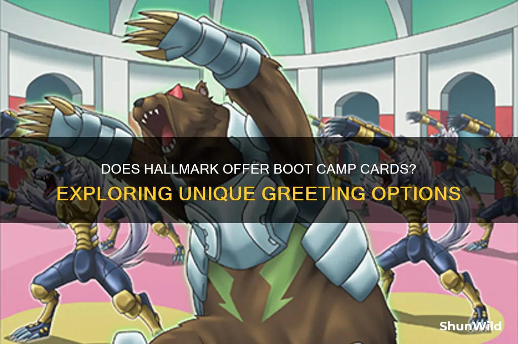 does hallmark make a boot camp card