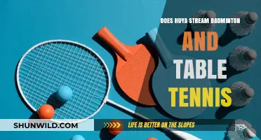 Huya's Badminton and Table Tennis Streaming Options