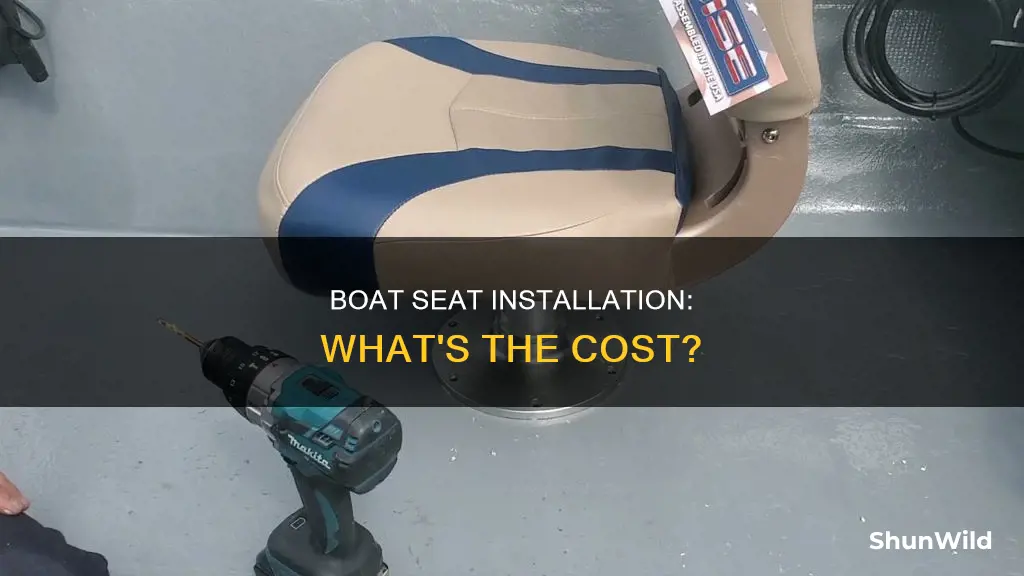 does it cost to put boat seats