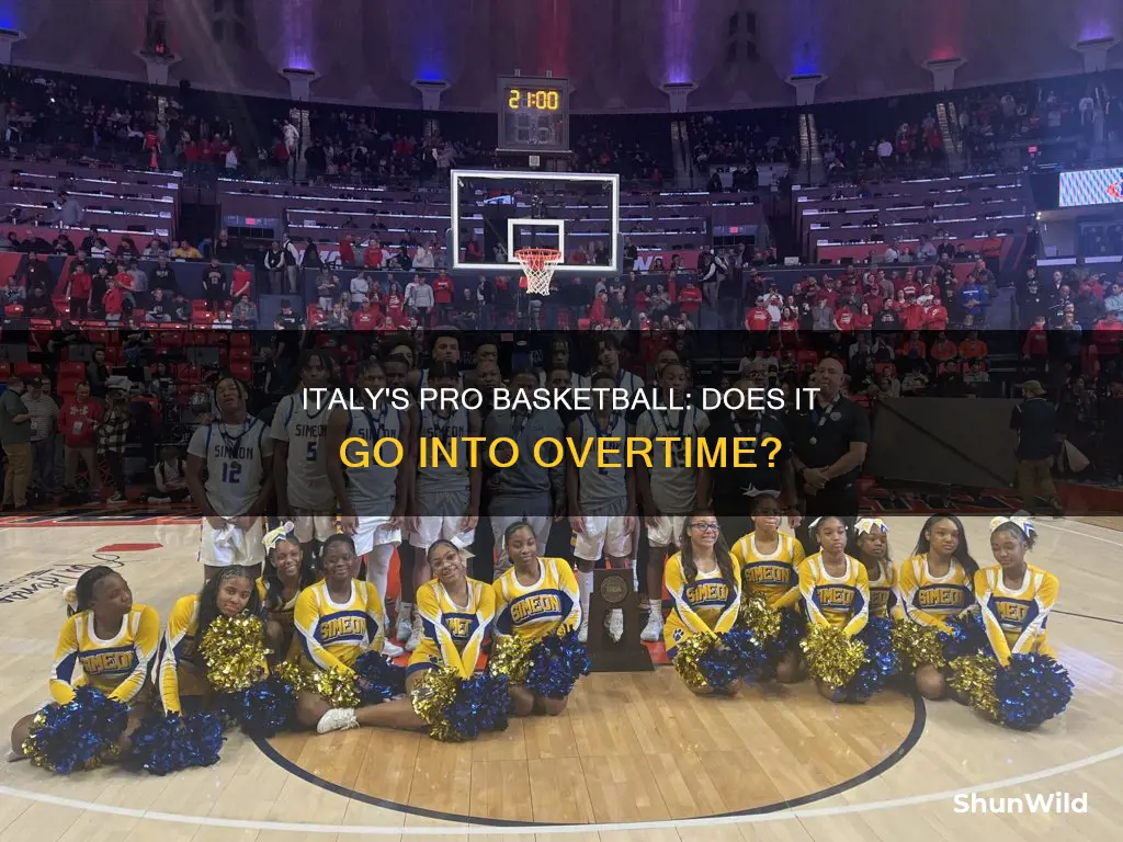 does italy pro basketball go into overtime