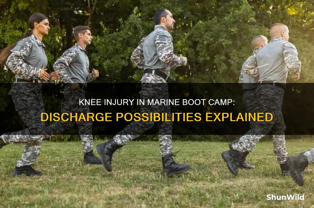 does knee injury during marine boot camp result in discharge