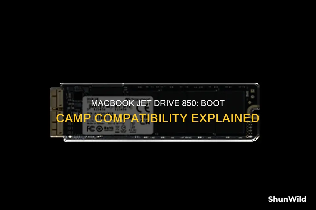 does macbook jet drive 850 support boot camp