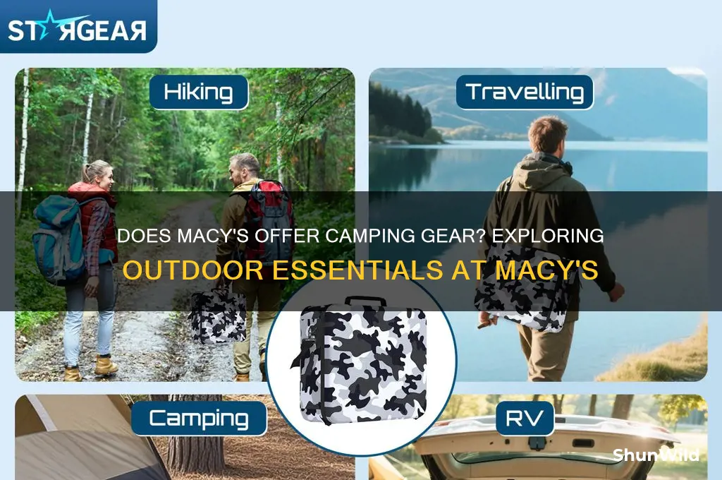 does macys sell camping gear