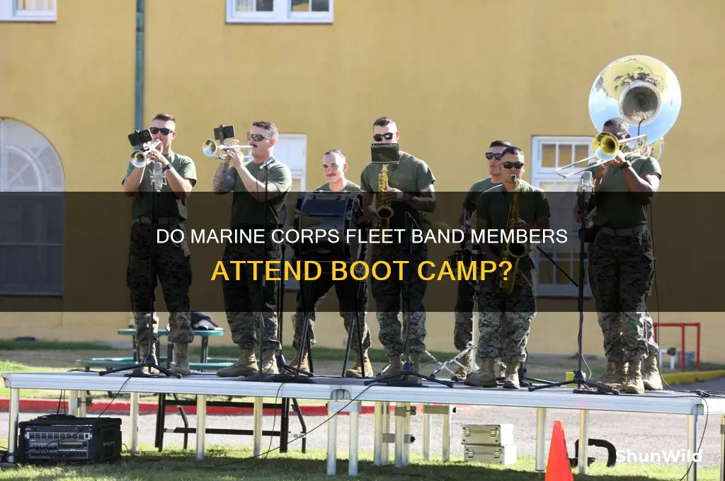 does marine corps fleet band members go to boot camp