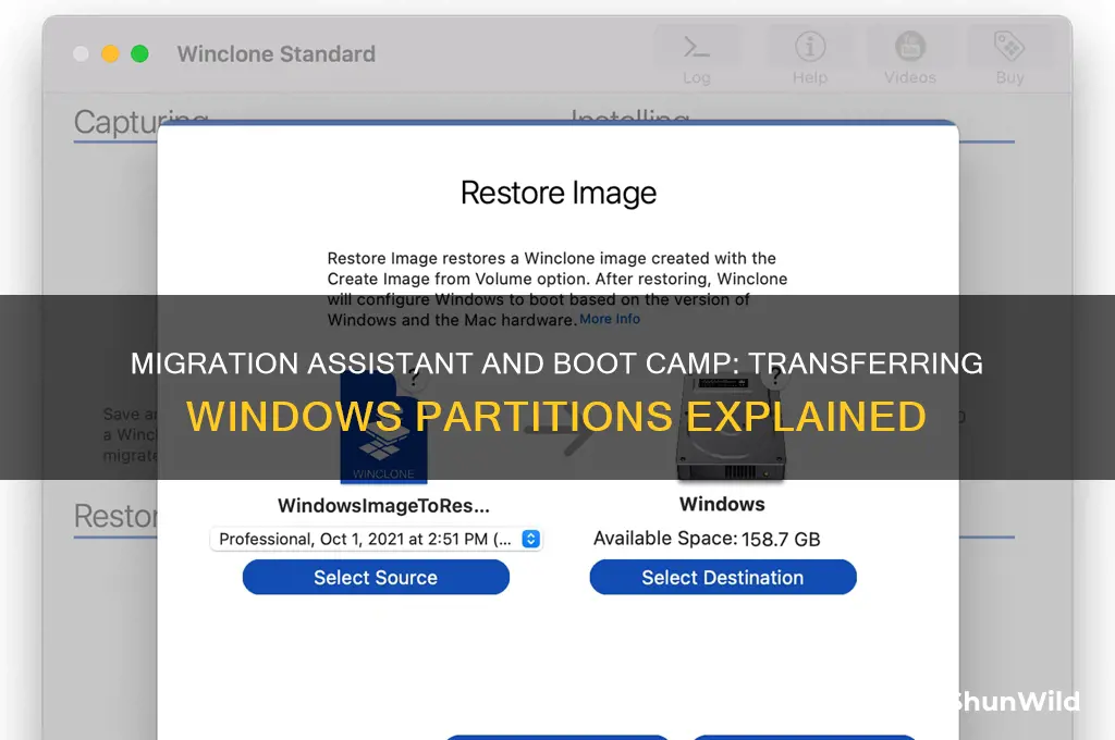 does migration assistant transfer boot camp