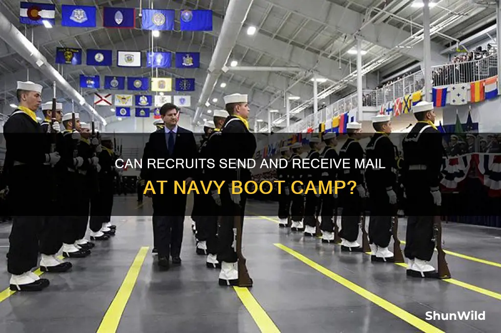 does navy boot camp let you send and receive mail