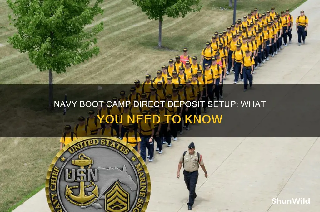 does navy boot camp set up my direct deposit