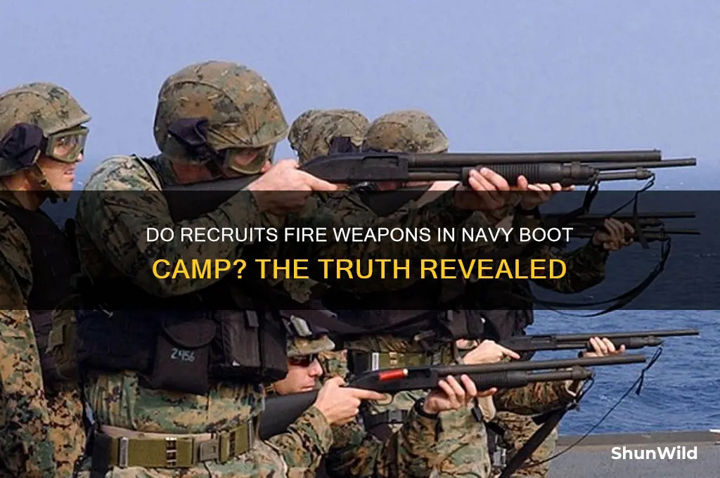 does navy boot camp shoot guns