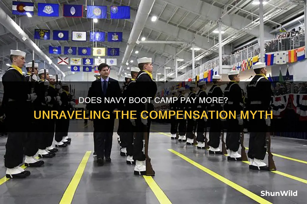 does navy pay more during boot camp