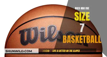 The Standard Size 7 Basketball in the NBA