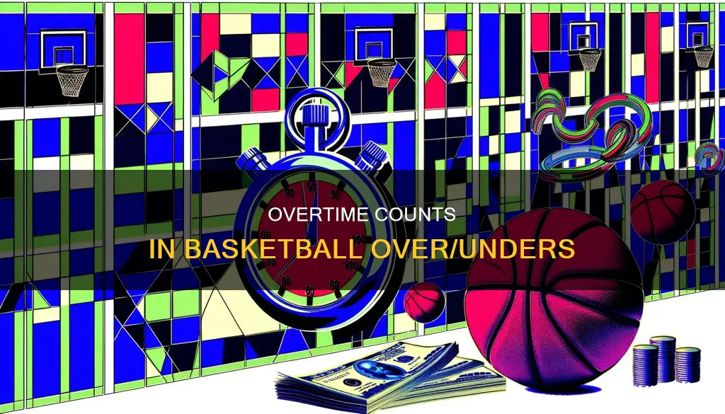 does overtime count in over under basketball