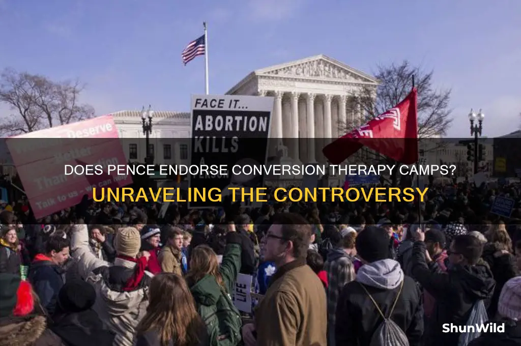 does pence support conversion camps