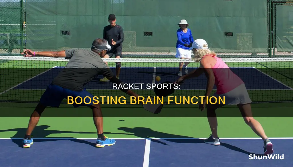 does playing tennis or badminton improve brain functin
