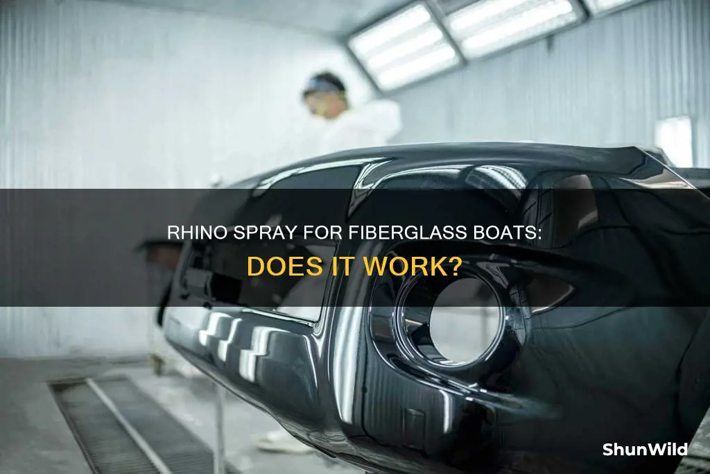 does rhino spray work on a fiberglass boat bottom