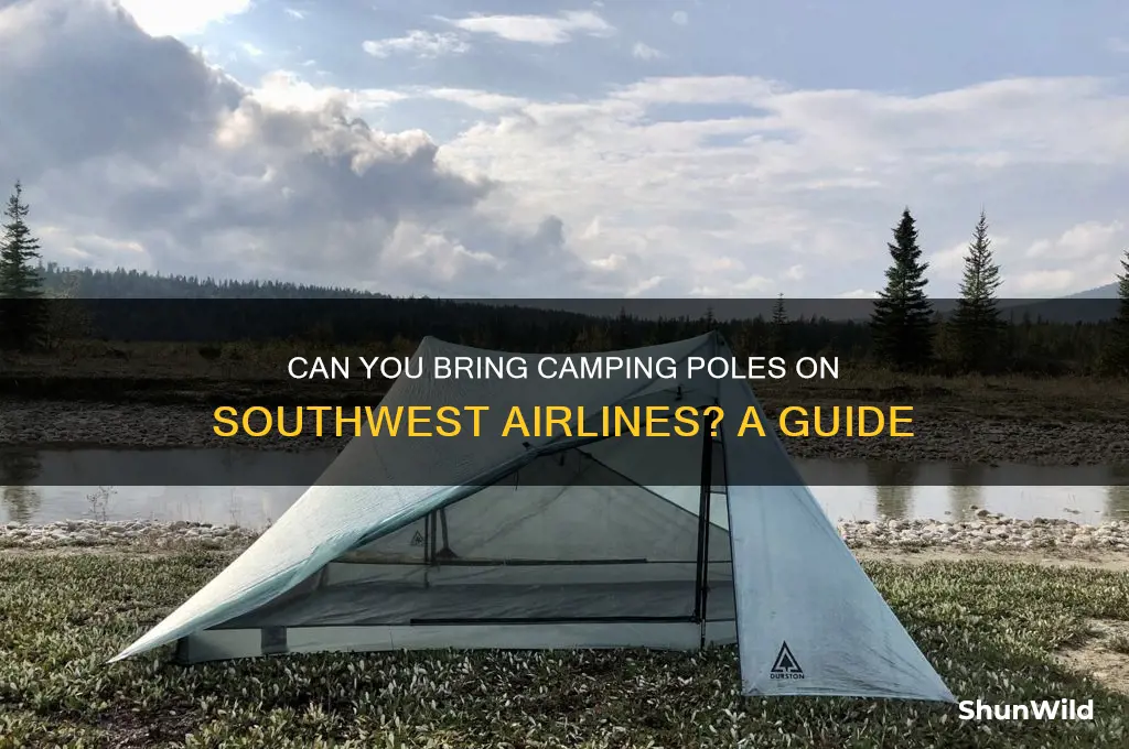 does southwest allow camping poles