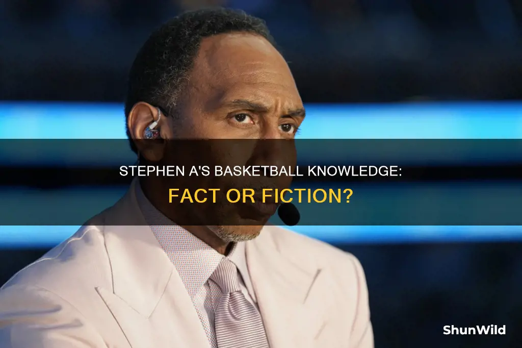 does stephen a know about basketball