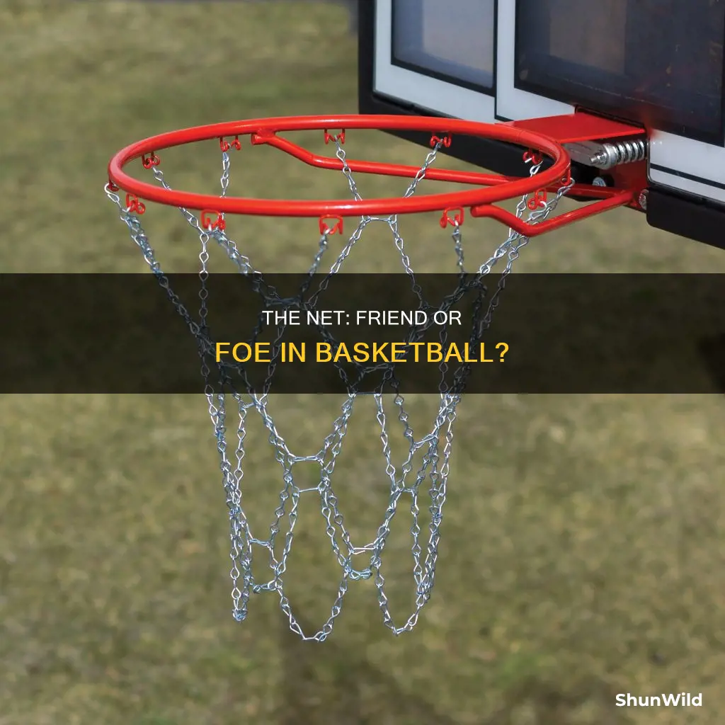 does the basketball have to go through the net