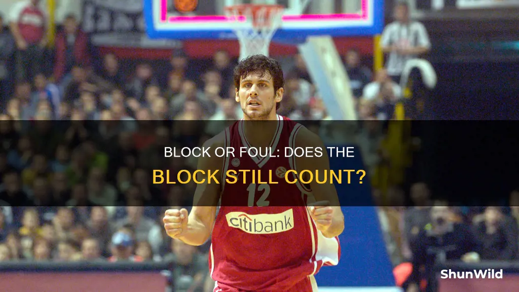 does the block count if its a foul basketball